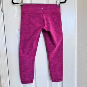 Lululemon Wunder Under Crop Capri Yoga Legging Pants Women's Size 4